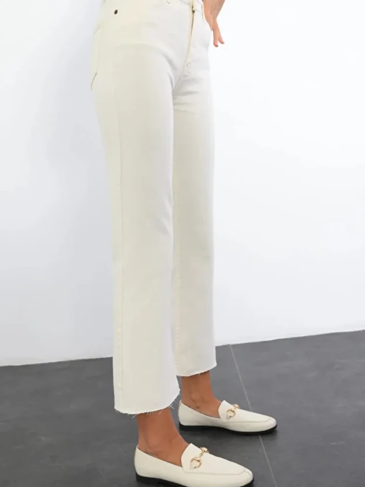 Telablanka Yüksek Bel Flare Kot Pantolon