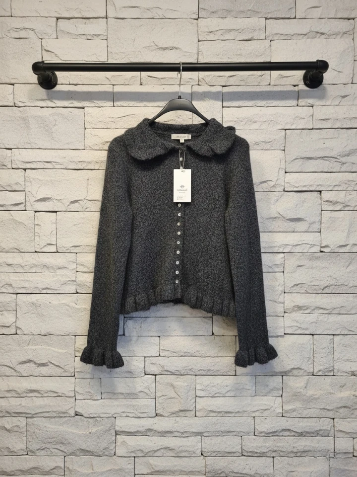 Fırfırlı Sedef Düğmeli Hırka