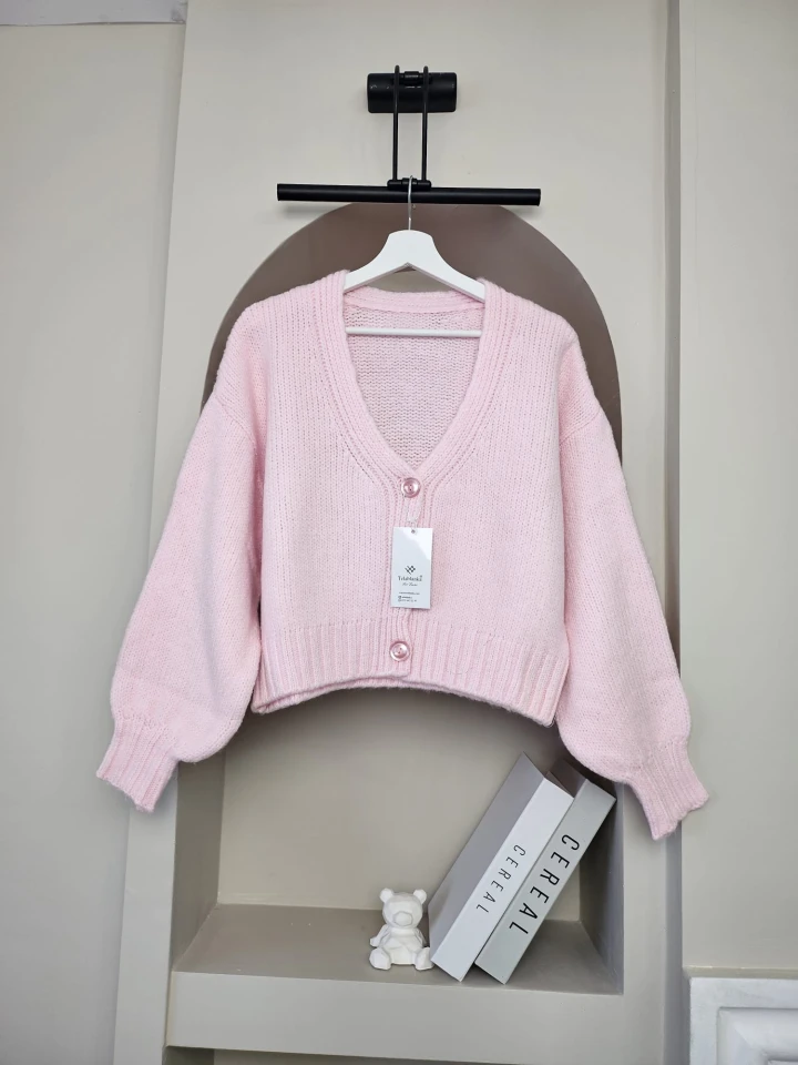 V Yaka Basic Aura Hırka